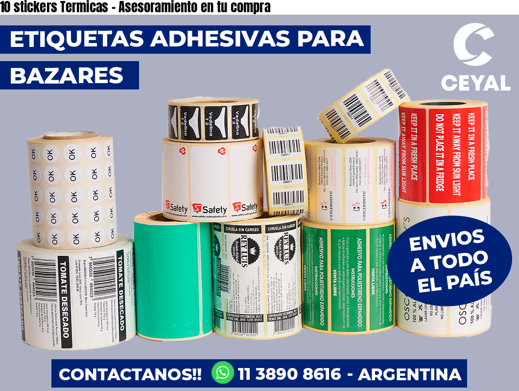 10 stickers Termicas - Asesoramiento en tu compra
