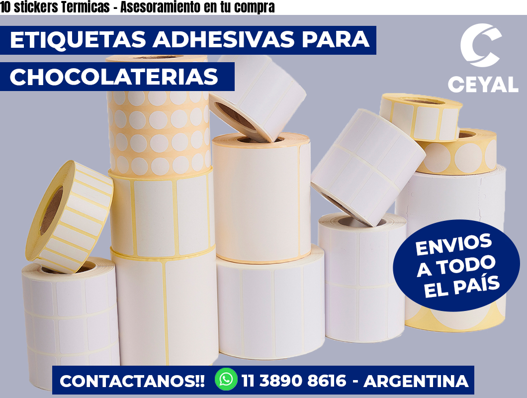 10 stickers Termicas - Asesoramiento en tu compra