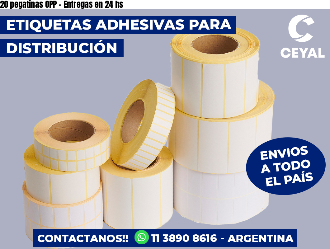 20 pegatinas OPP - Entregas en 24 hs