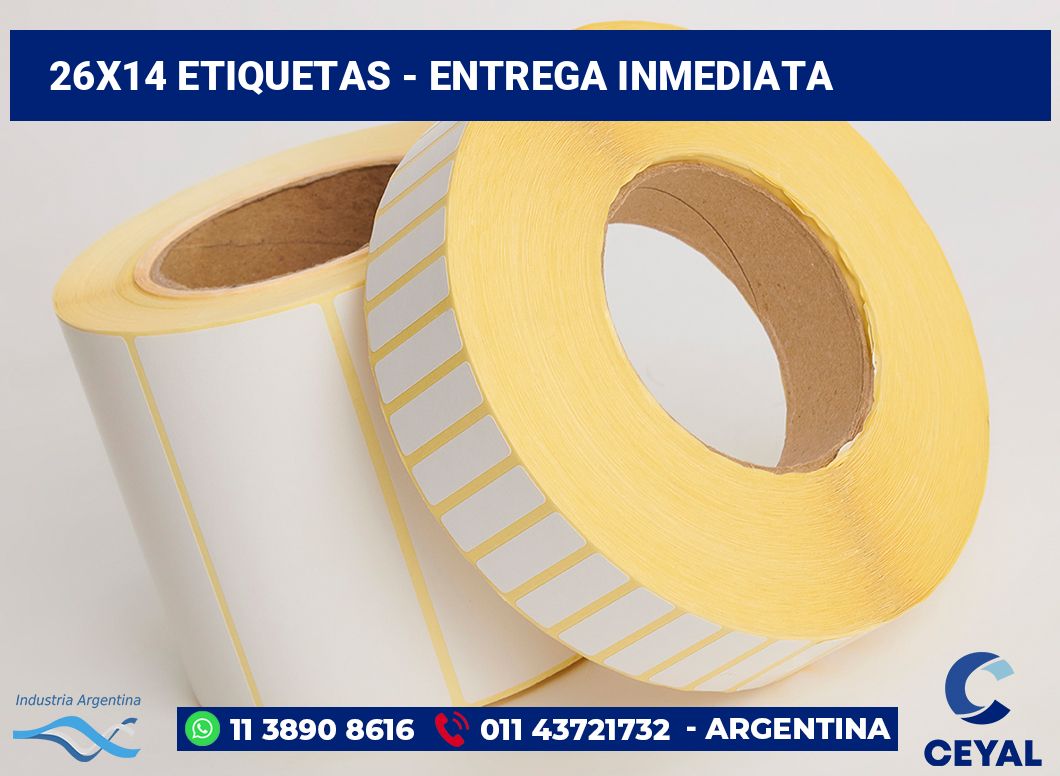 26x14 Etiquetas