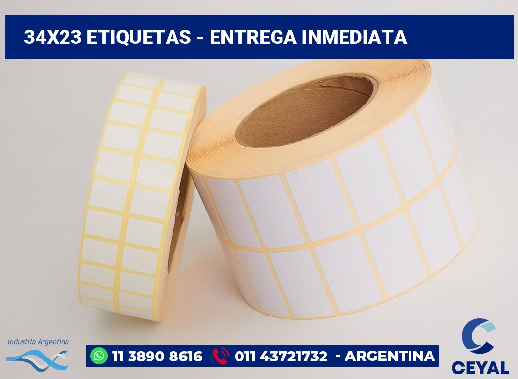 34x23 Etiquetas