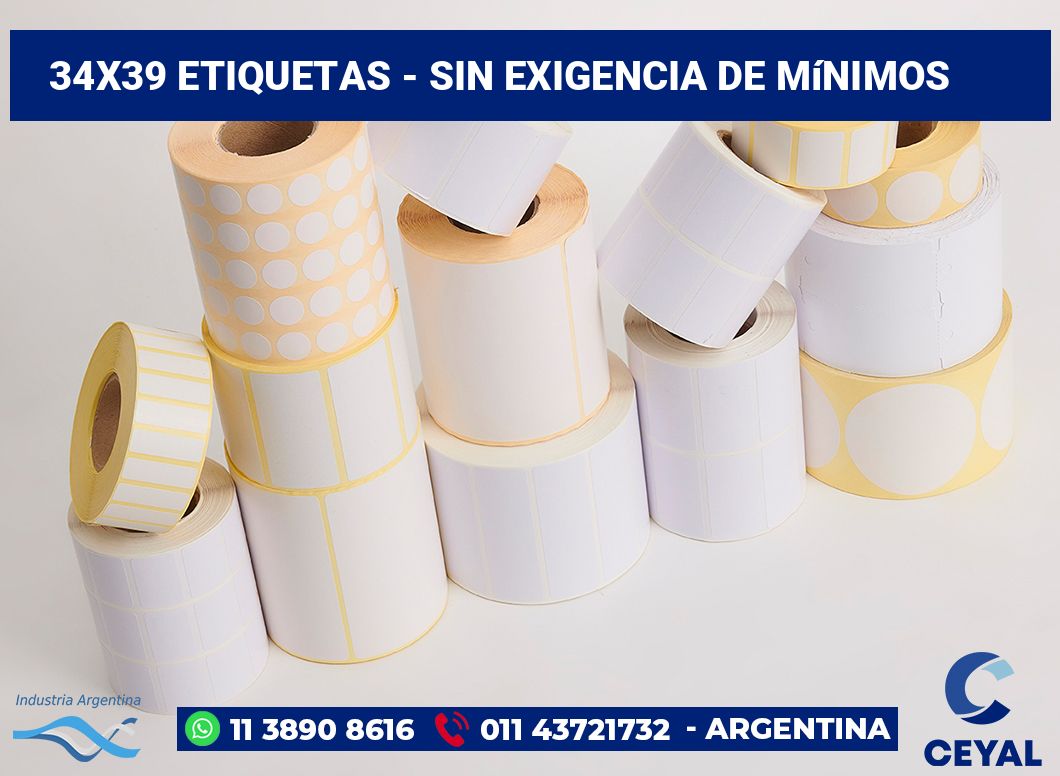 34x39 Etiquetas