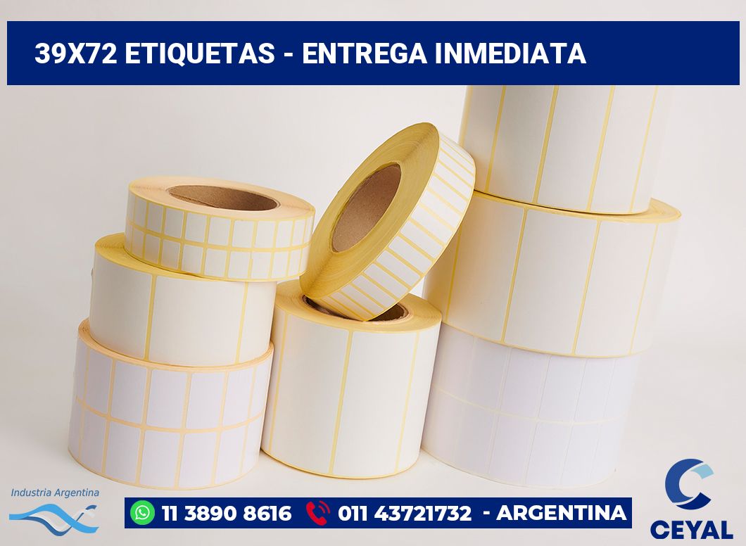 39x72 Etiquetas