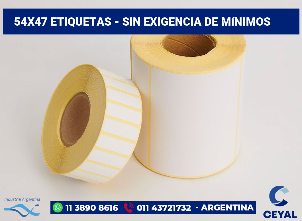 54x47 Etiquetas
