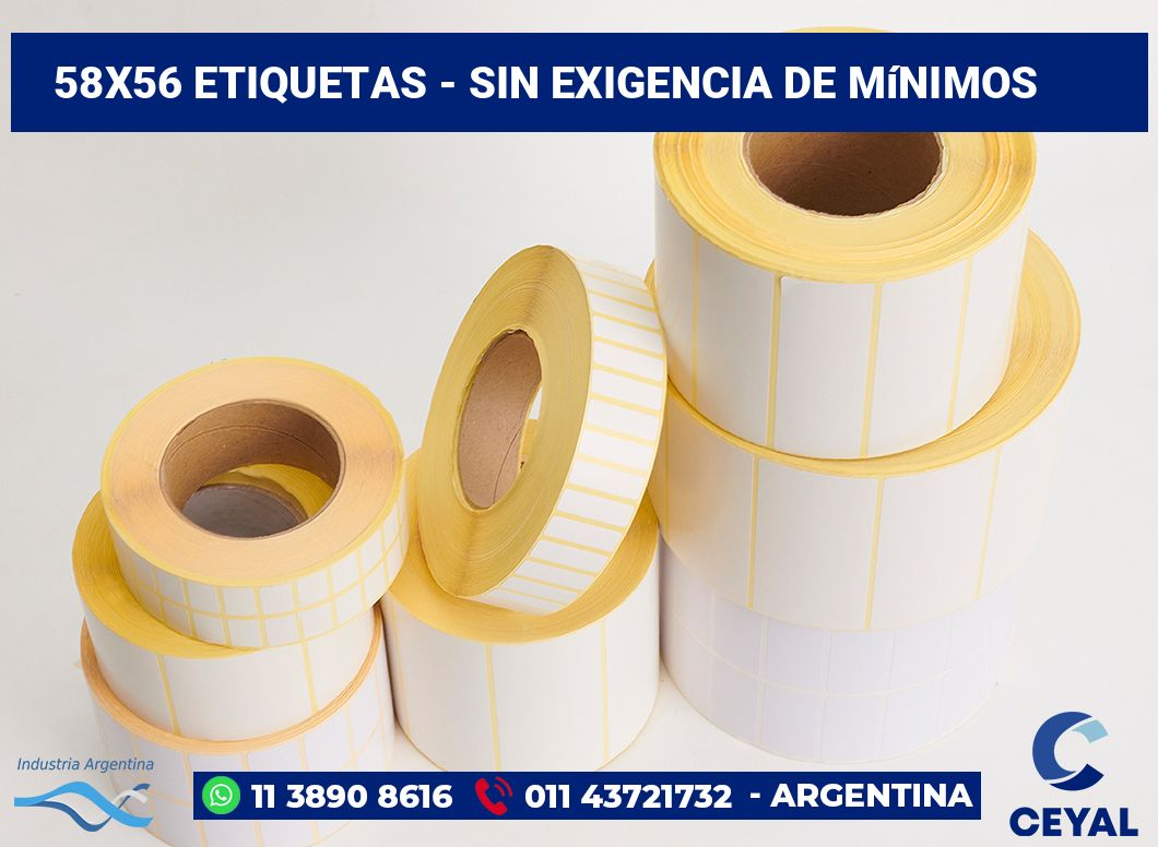 58x56 Etiquetas
