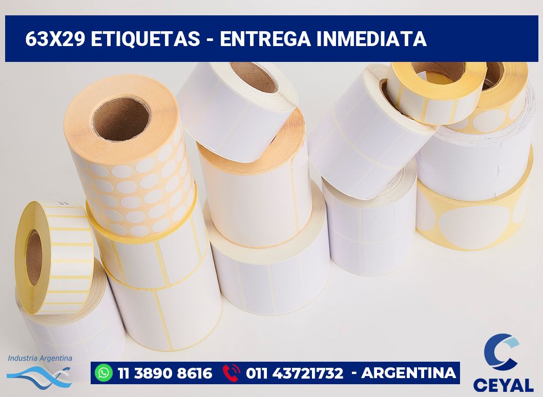 63x29 Etiquetas