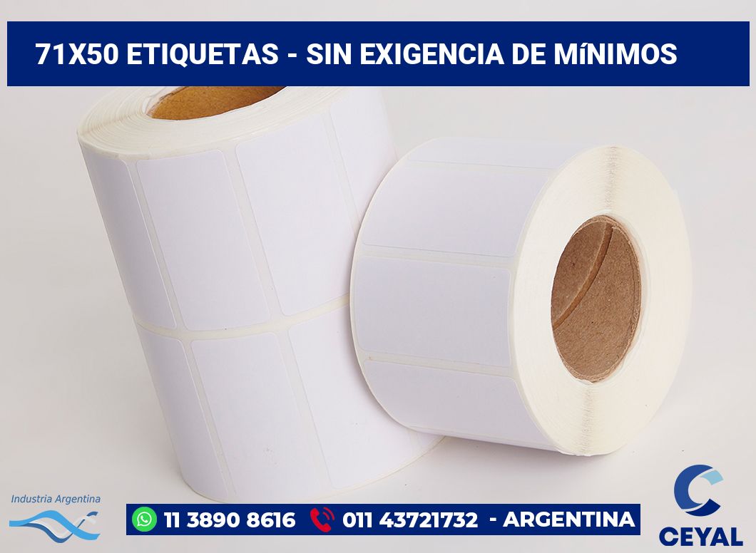 71x50 Etiquetas