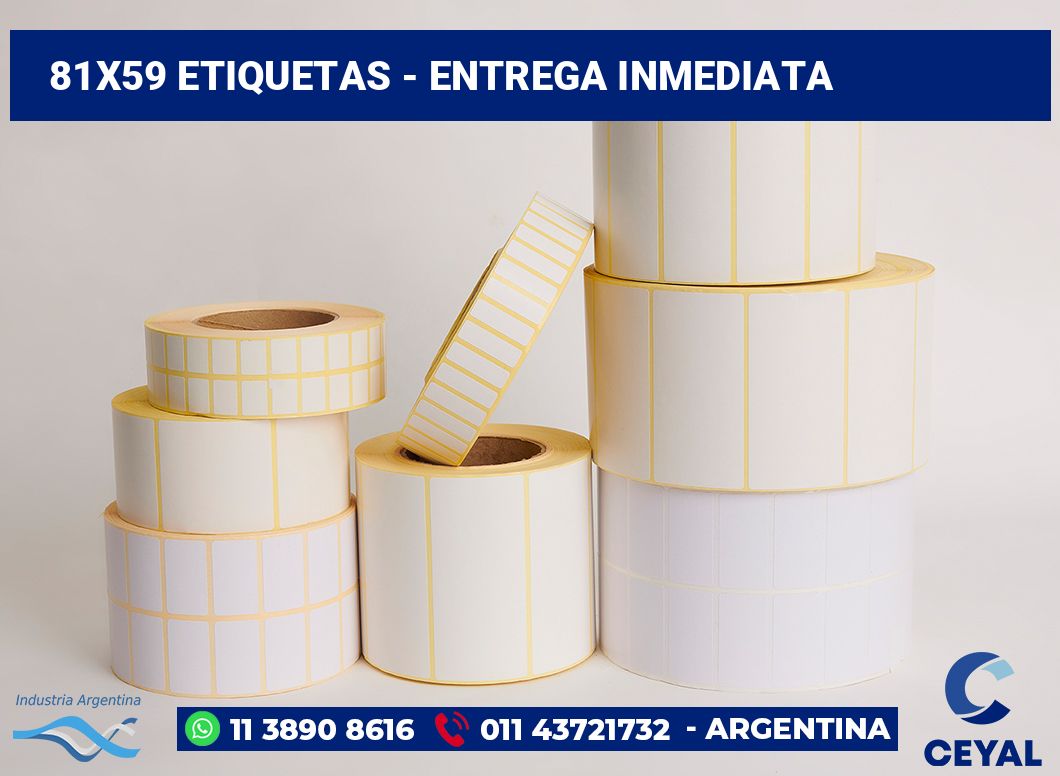 81x59 Etiquetas