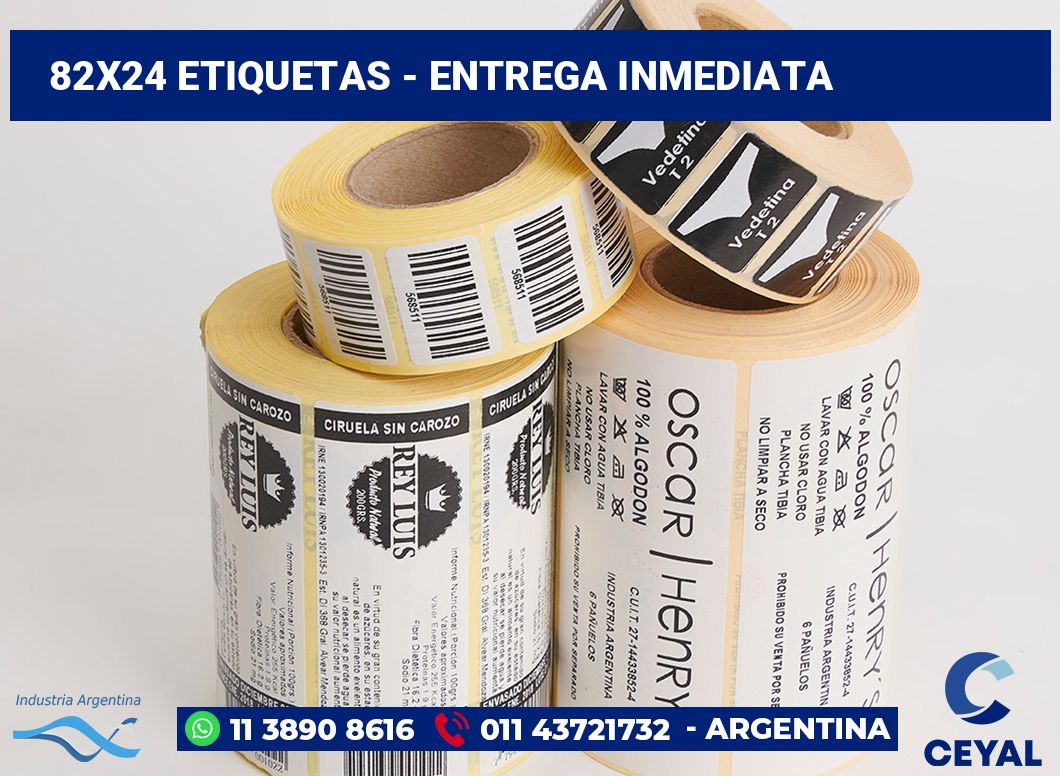 82x24 Etiquetas