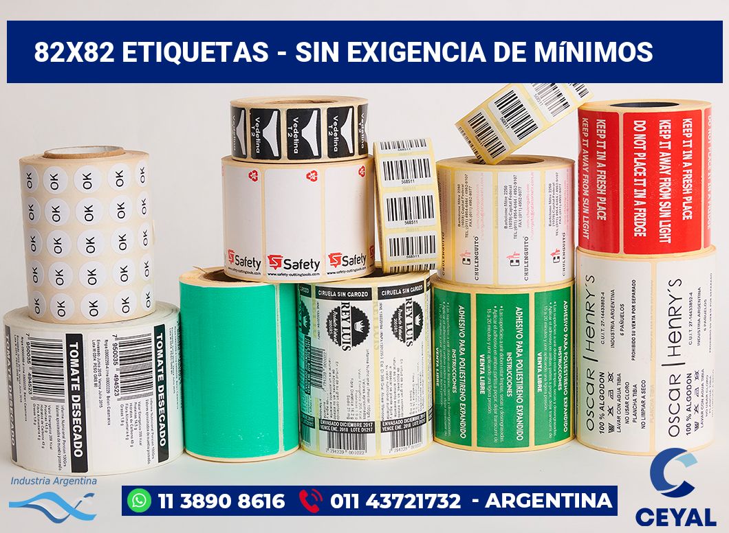 82x82 Etiquetas