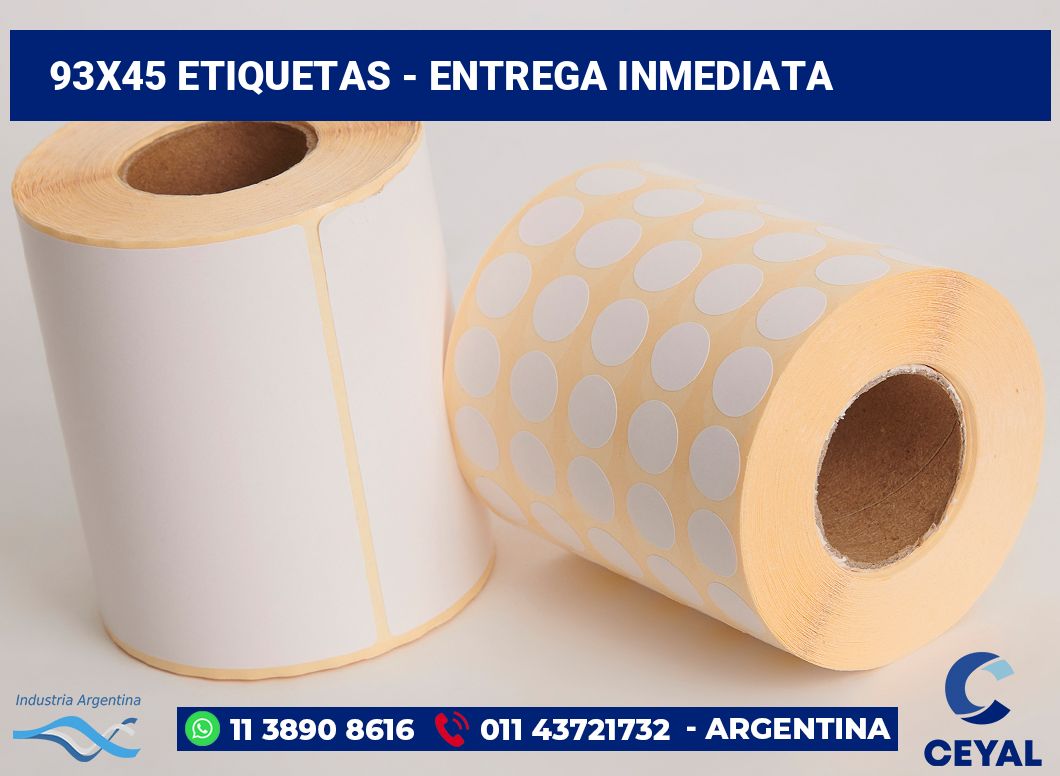 93x45 Etiquetas