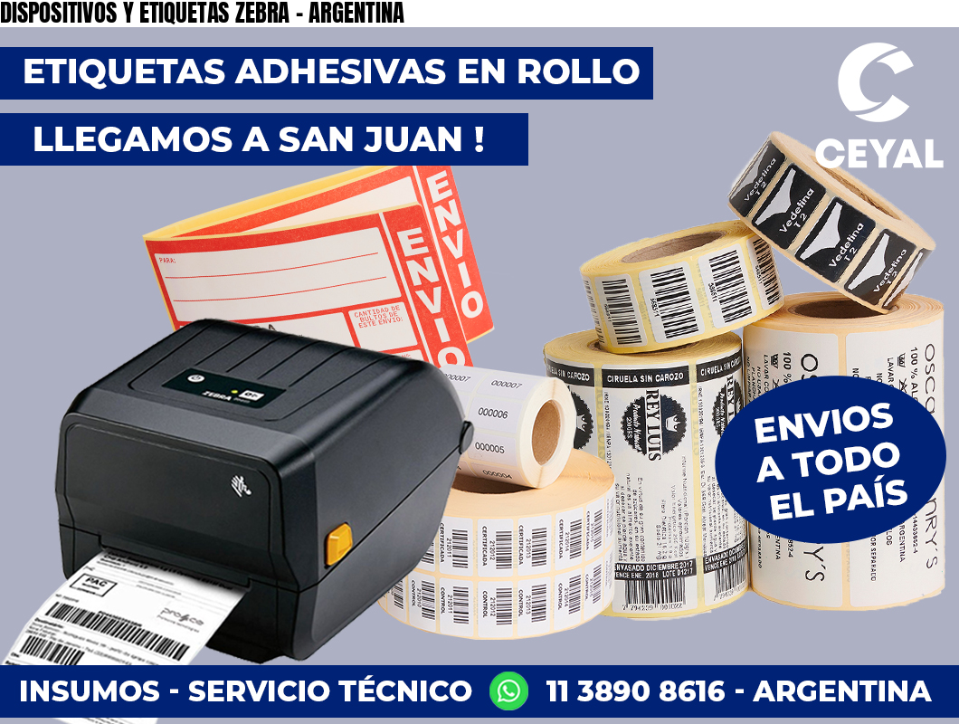 DISPOSITIVOS Y ETIQUETAS ZEBRA - ARGENTINA