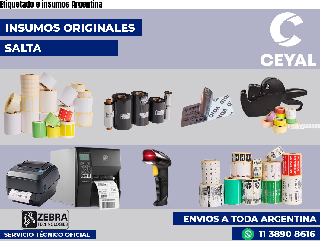 Etiquetado e insumos Argentina