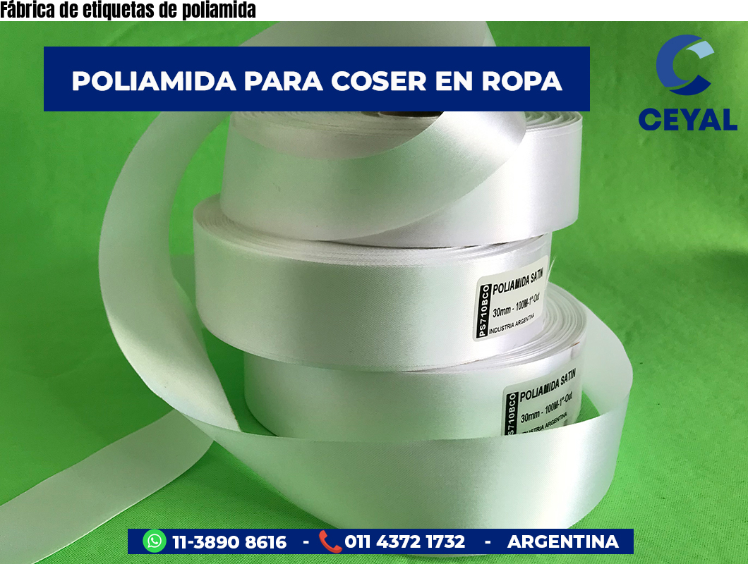 Fábrica de etiquetas de poliamida