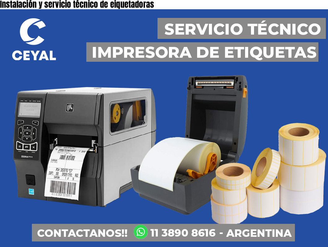 Instalación y servicio técnico de eiquetadoras