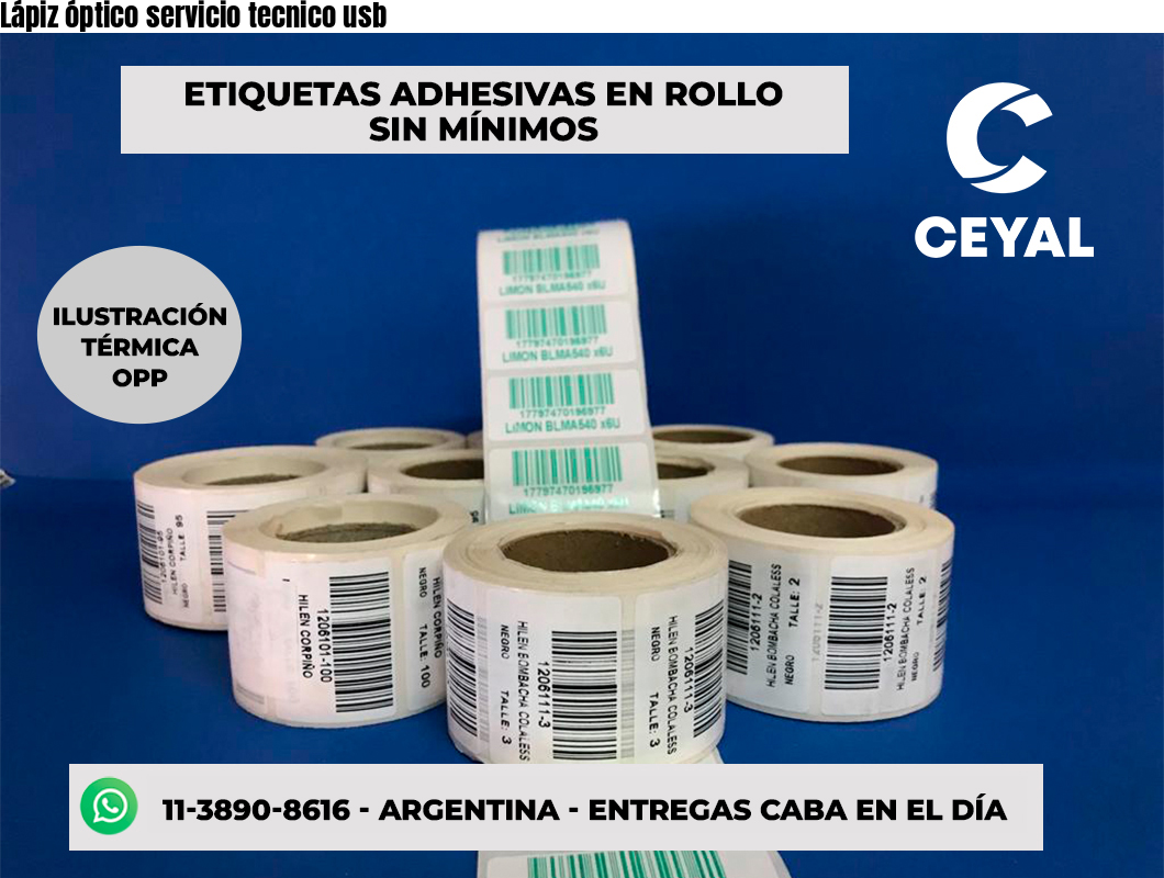 Lápiz óptico servicio tecnico usb
