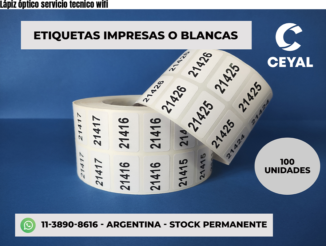 Lápiz óptico servicio tecnico wifi