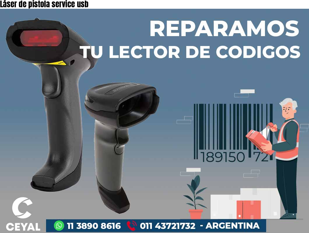 Láser de pistola service usb