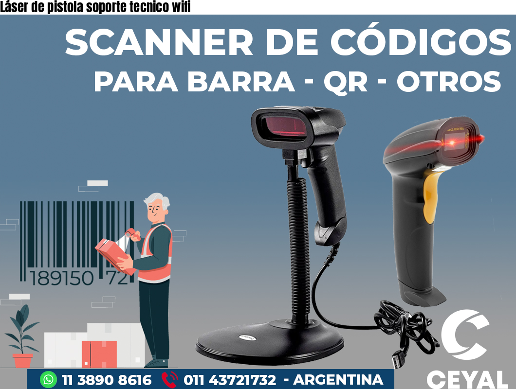 Láser de pistola soporte tecnico wifi