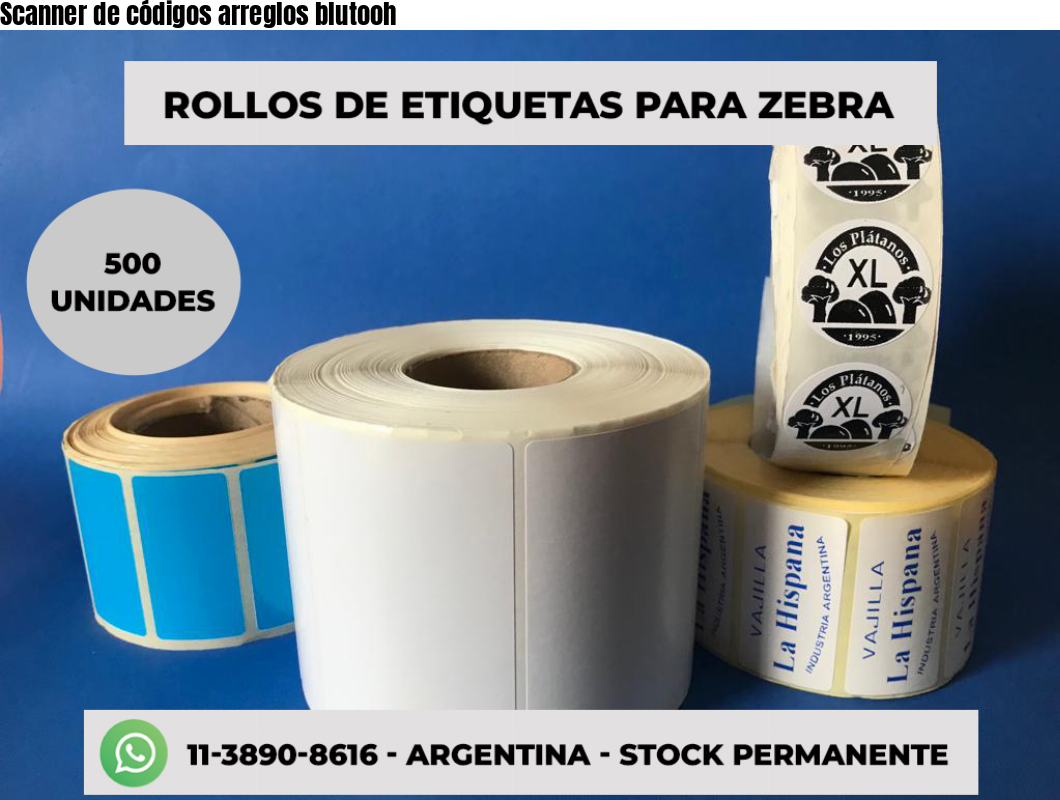 Scanner de códigos arreglos blutooh