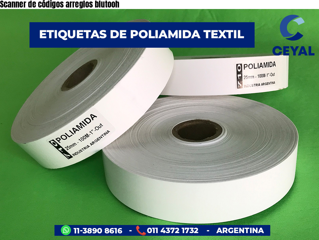 Scanner de códigos arreglos blutooh