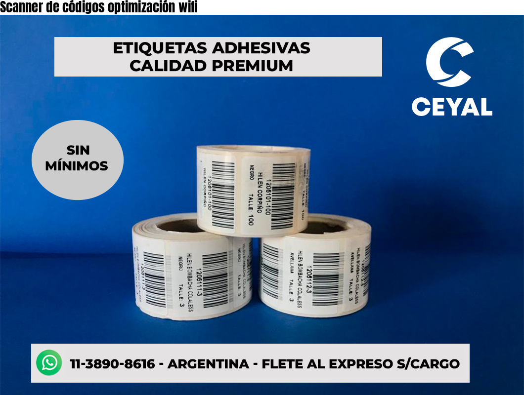 Scanner de códigos optimización wifi