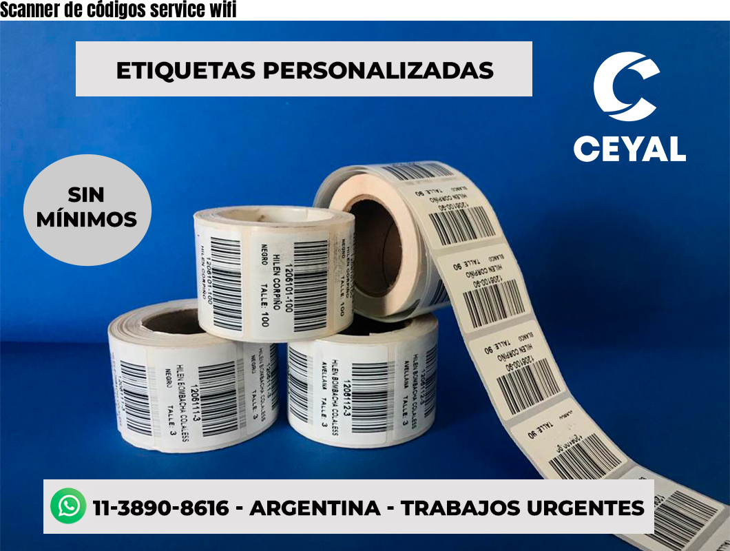 Scanner de códigos service wifi