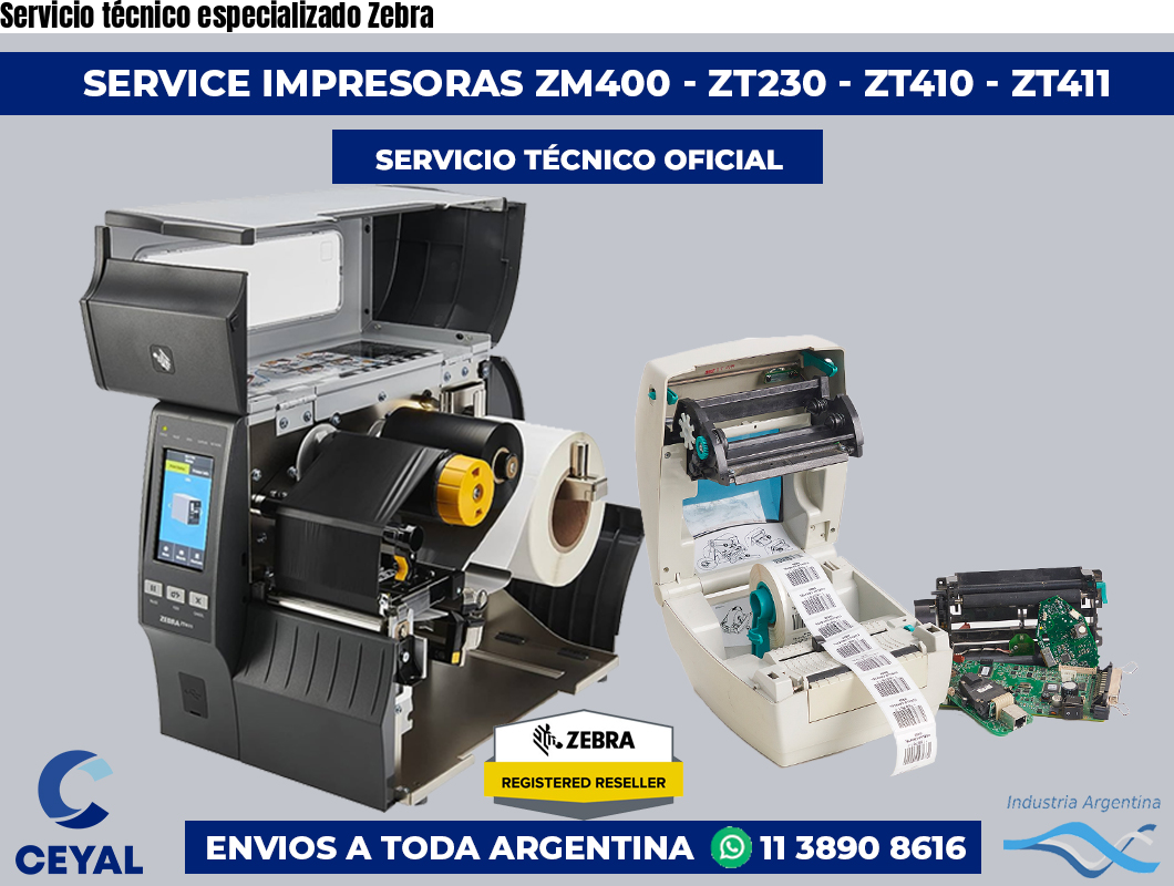 Servicio técnico especializado Zebra