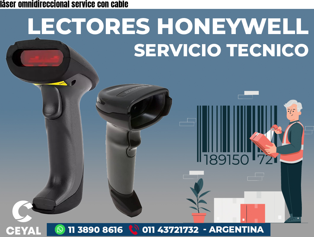 láser omnidireccional service con cable