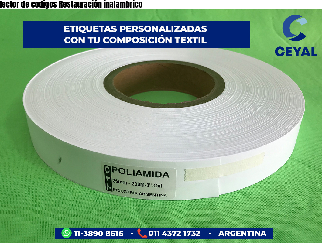 lector de codigos Restauración inalambrico