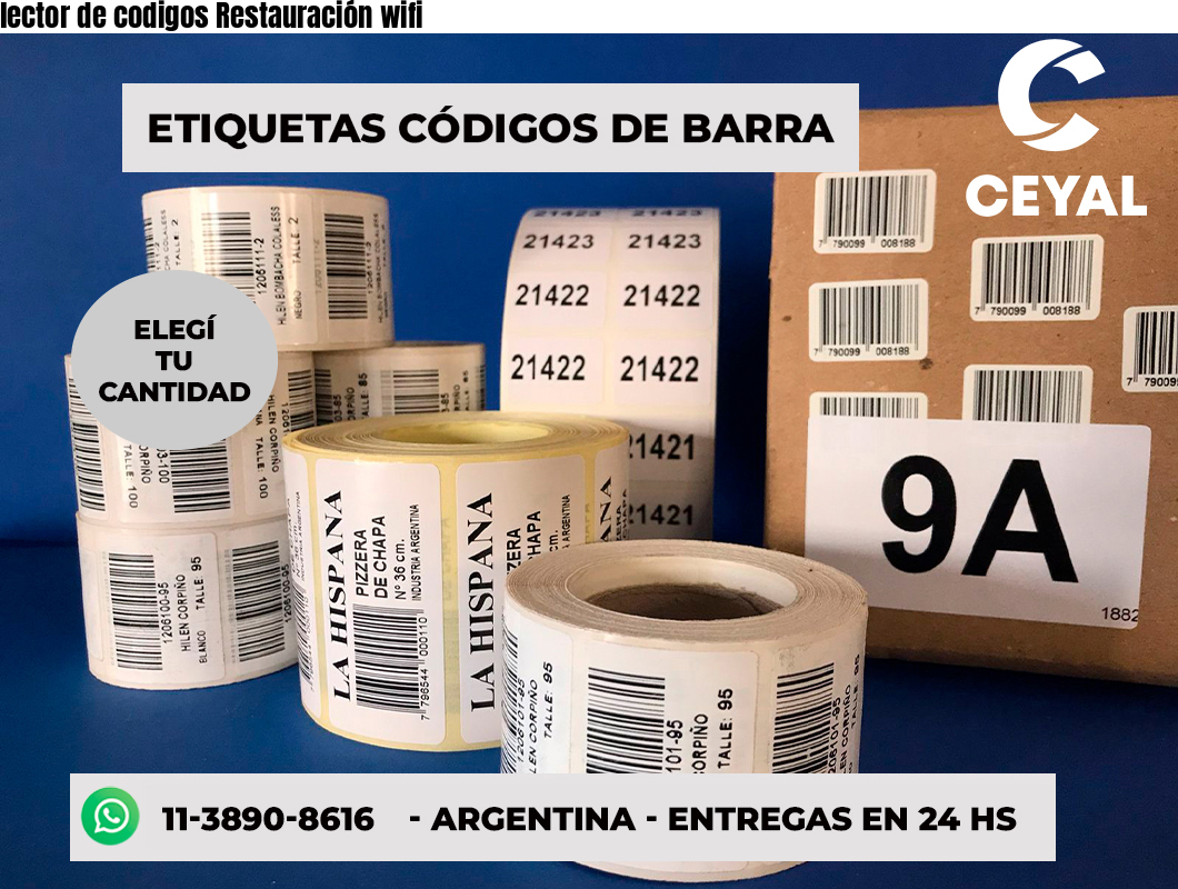 lector de codigos Restauración wifi