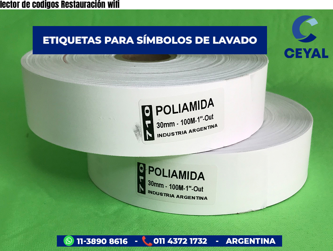 lector de codigos Restauración wifi