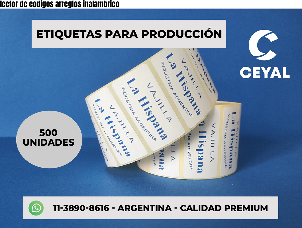 lector de codigos arreglos inalambrico
