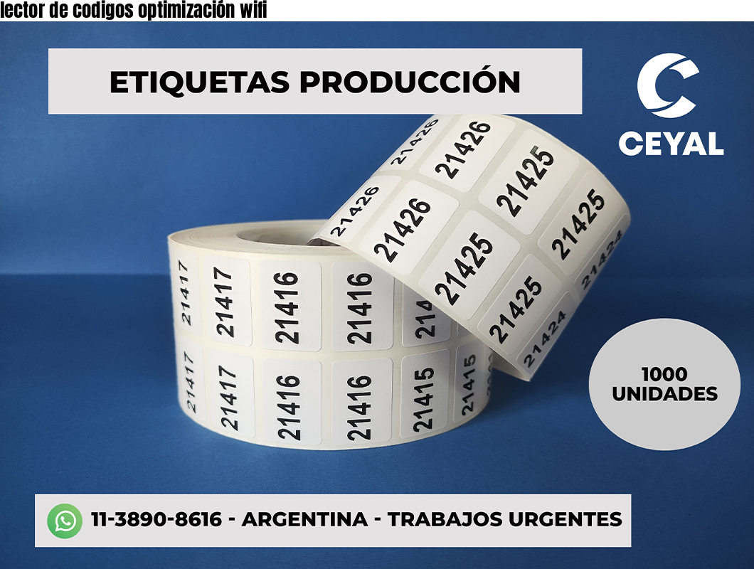 lector de codigos optimización wifi
