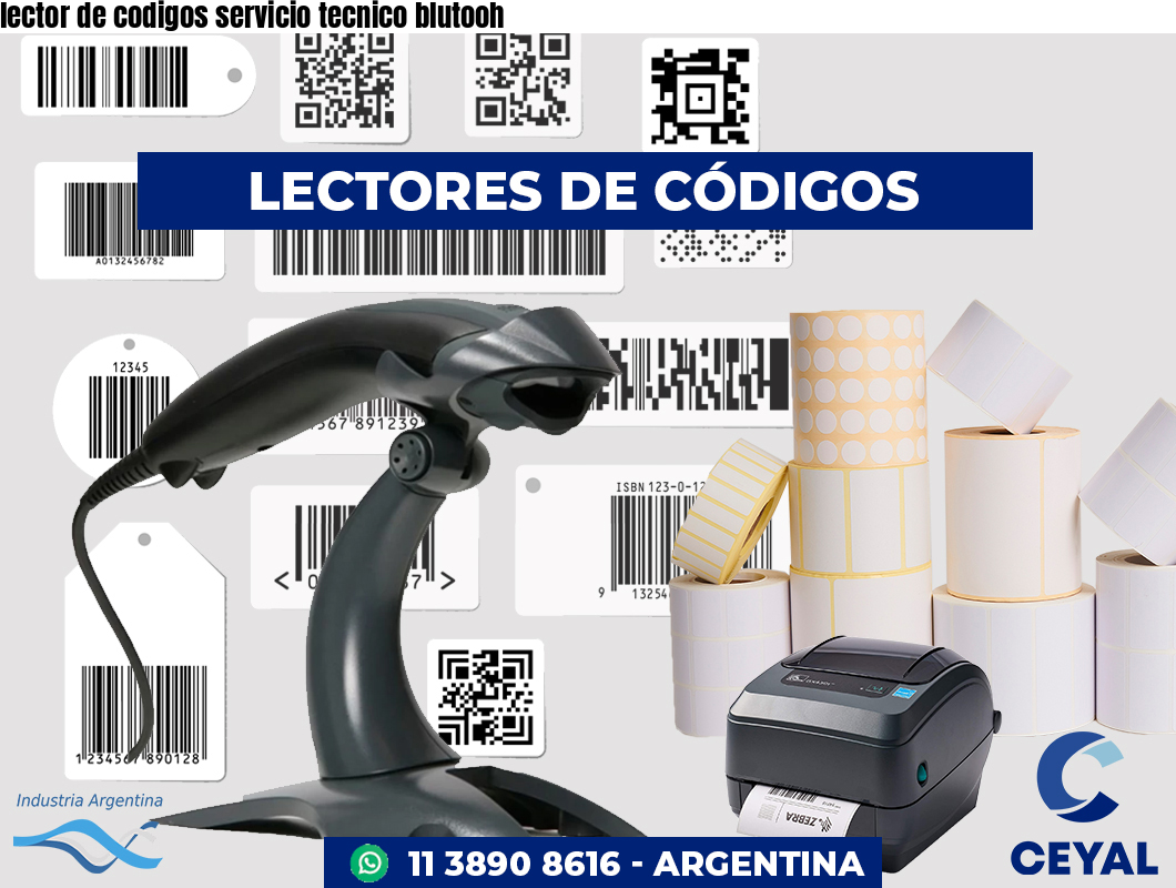lector de codigos servicio tecnico blutooh