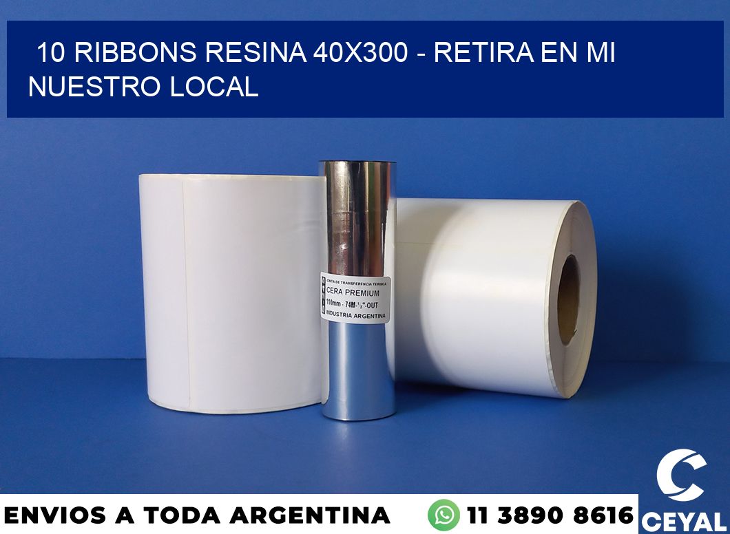 10 Ribbons resina 40x300 - retira en mi nuestro local