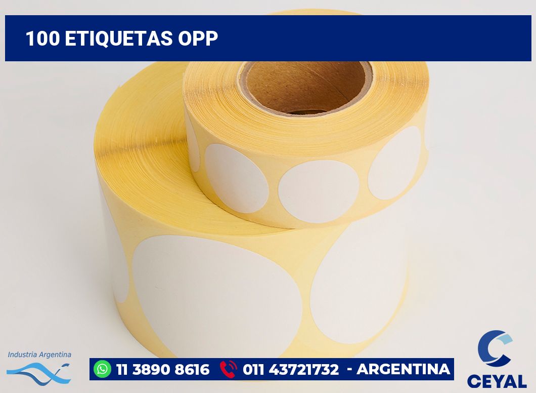 100 Etiquetas opp