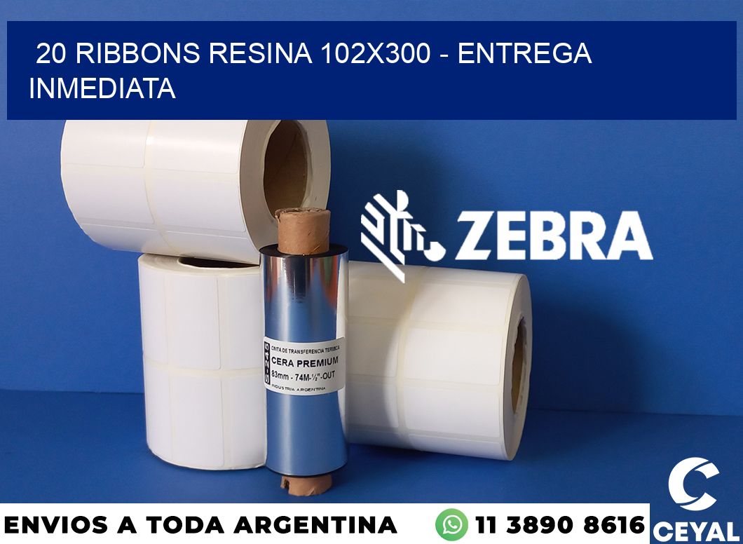 20 Ribbons resina 102x300 - Entrega inmediata