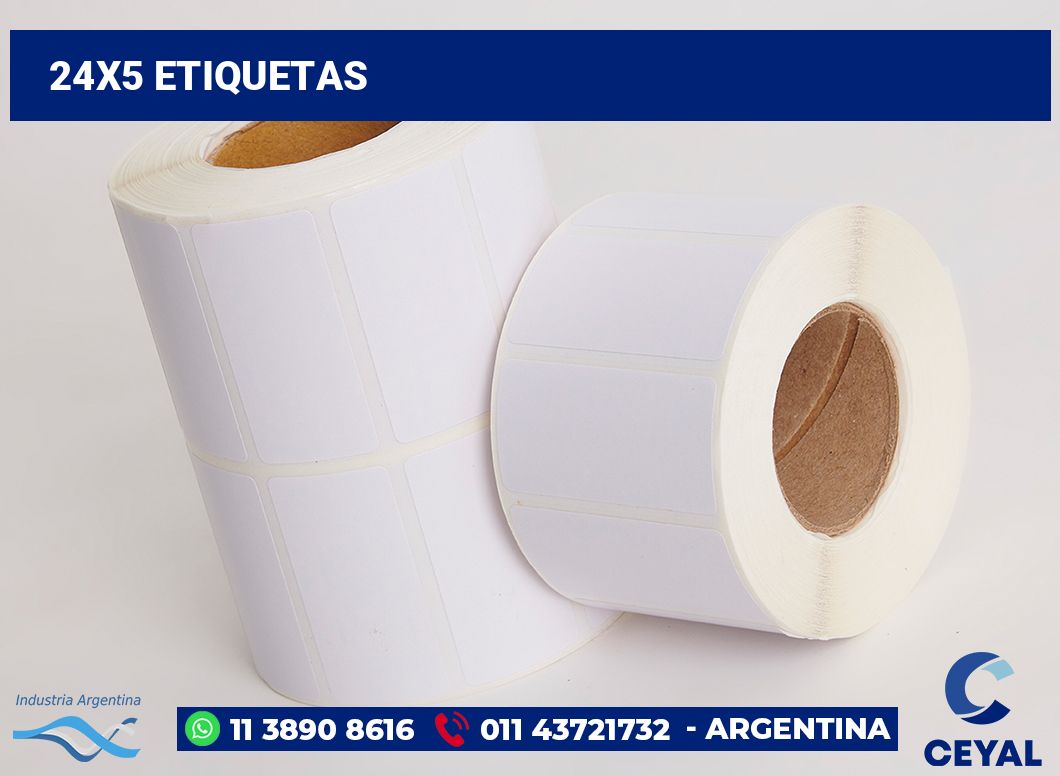 24x5 Etiquetas