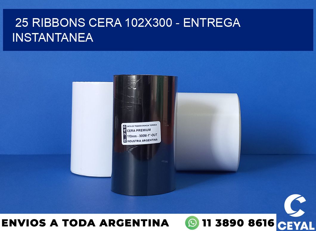 25 Ribbons cera 102x300 - entrega instantanea
