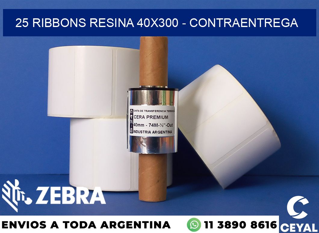 25 Ribbons resina 40x300 - contraentrega