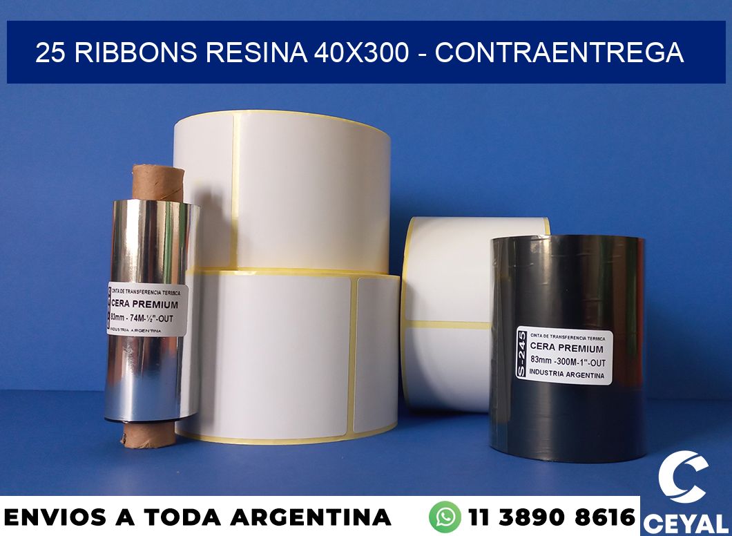 25 Ribbons resina 40x300 - contraentrega