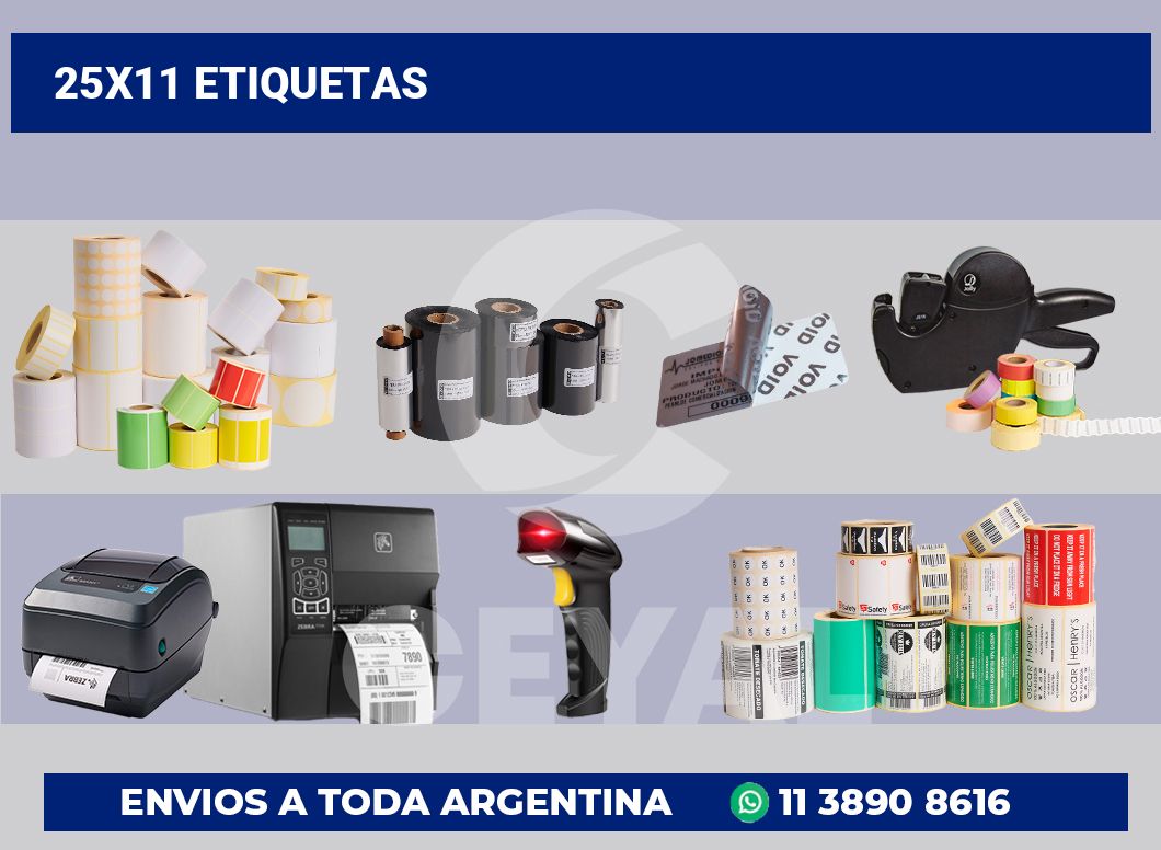 25x11 Etiquetas