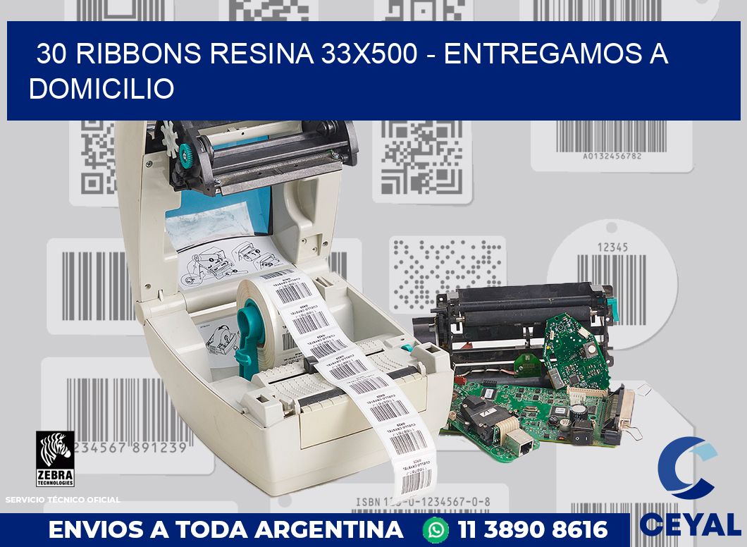 30 Ribbons resina 33x500 - entregamos a domicilio