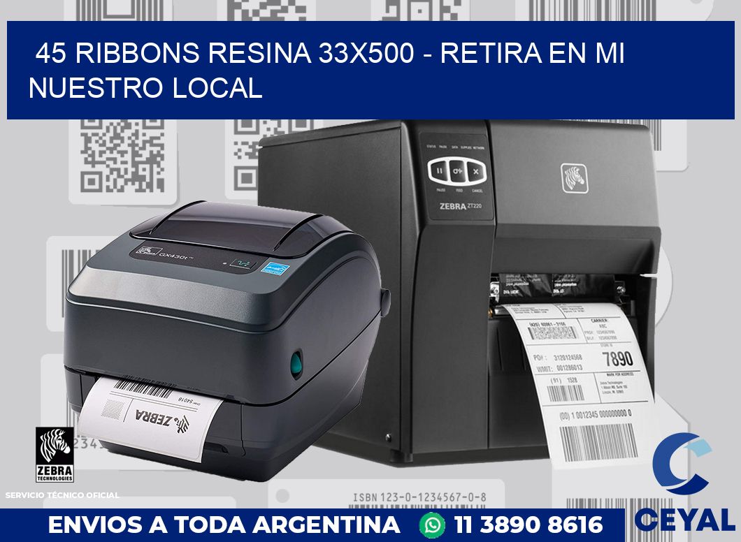 45 Ribbons resina 33x500 - retira en mi nuestro local