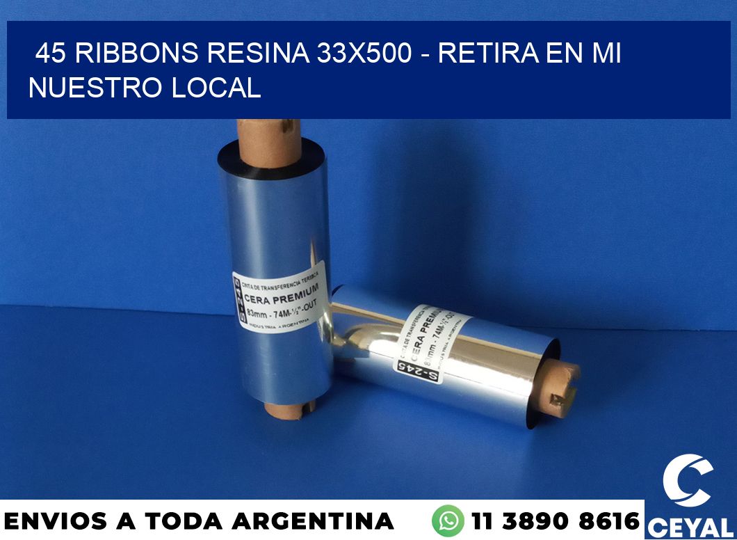 45 Ribbons resina 33x500 - retira en mi nuestro local