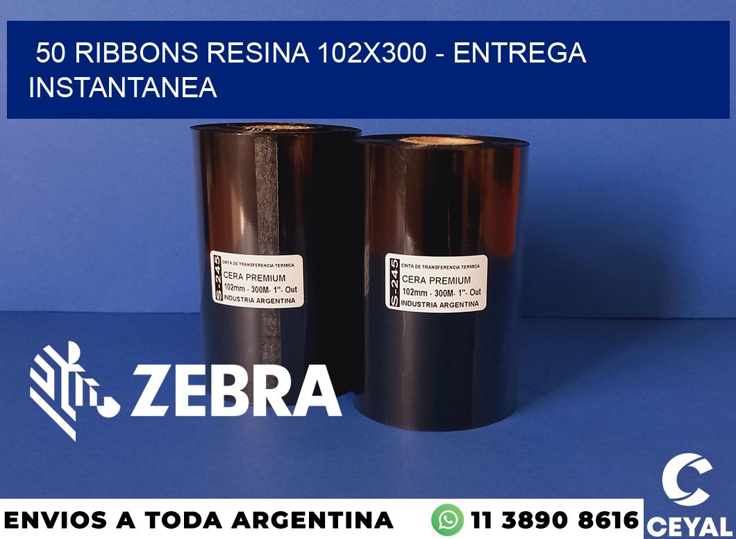 50 Ribbons resina 102x300 - entrega instantanea