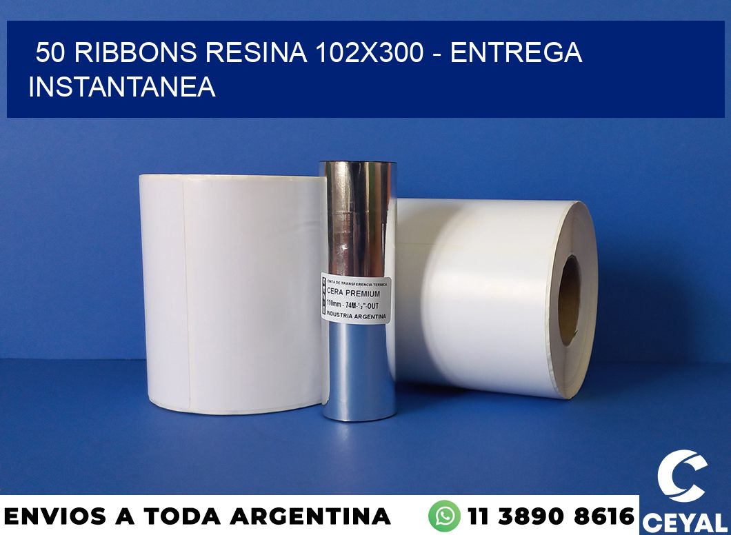 50 Ribbons resina 102x300 - entrega instantanea
