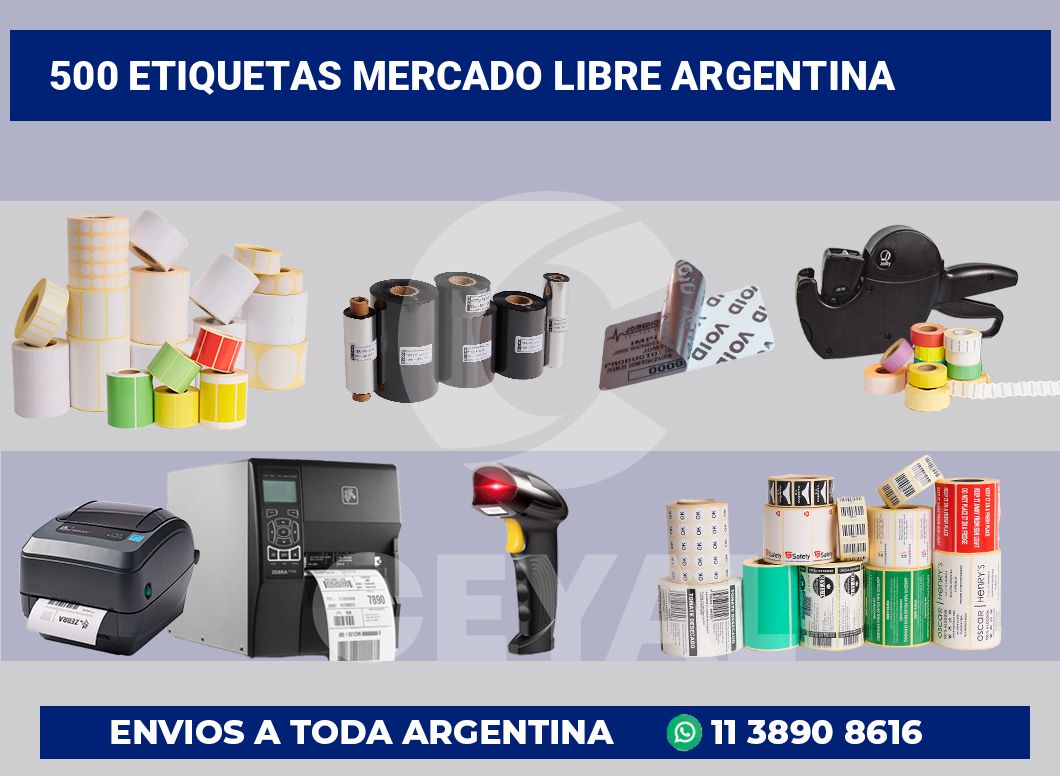 500 Etiquetas mercado libre argentina