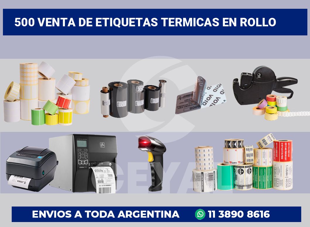 500 Venta de etiquetas termicas en rollo